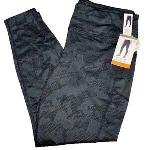Mondetta Women's Athletic Legging Blue Side Pockets Size XXL NWT